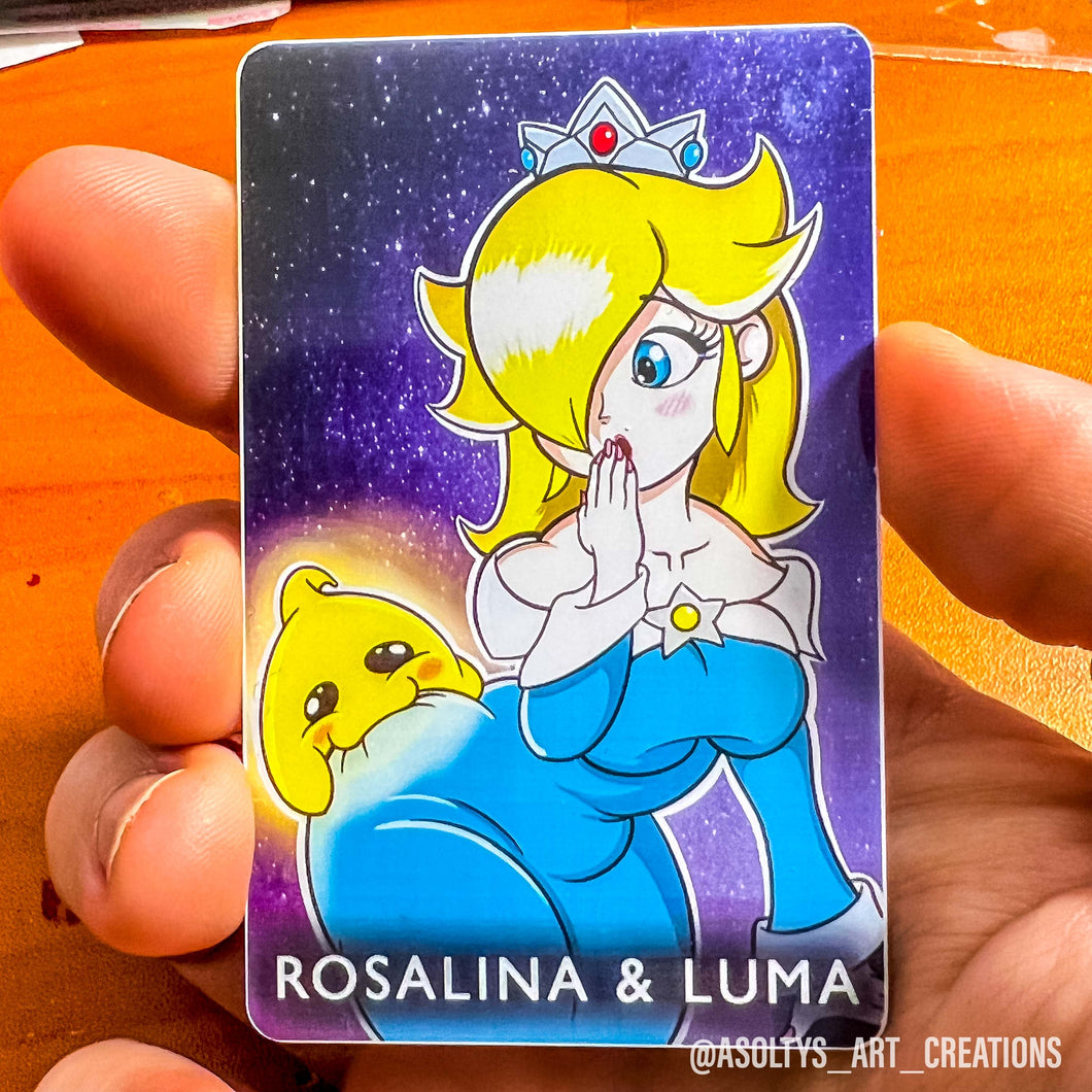 Rosalina and Luma PVC amiibo card