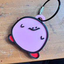 Load image into Gallery viewer, Derpy Kirby Keychain
