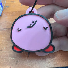 Load image into Gallery viewer, Derpy Kirby Keychain

