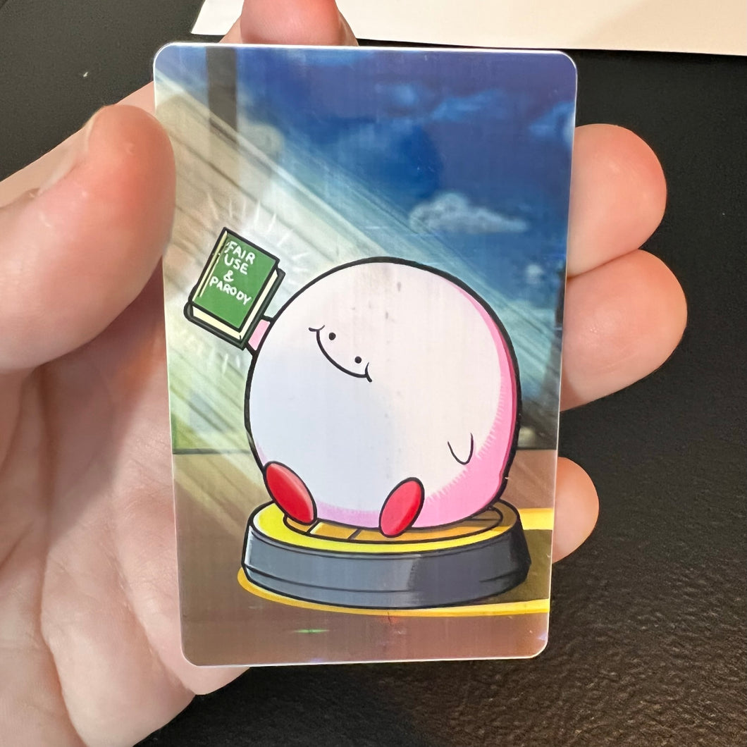 This is an amiibo parody - PVC art card
