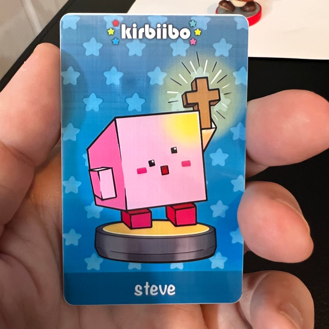 Minecraft Steve  kirbiibo card