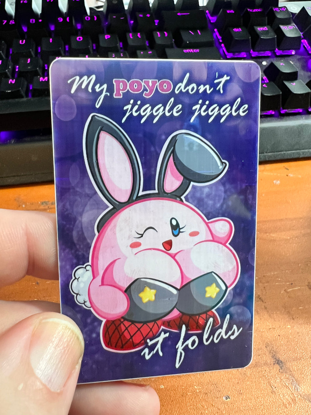 My poyo don’t jiggle jiggle PVC amiibo Art Card