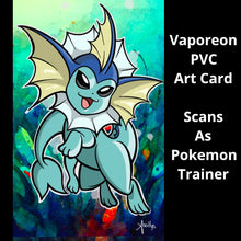 Load image into Gallery viewer, Vaporeon PVC Art Card
