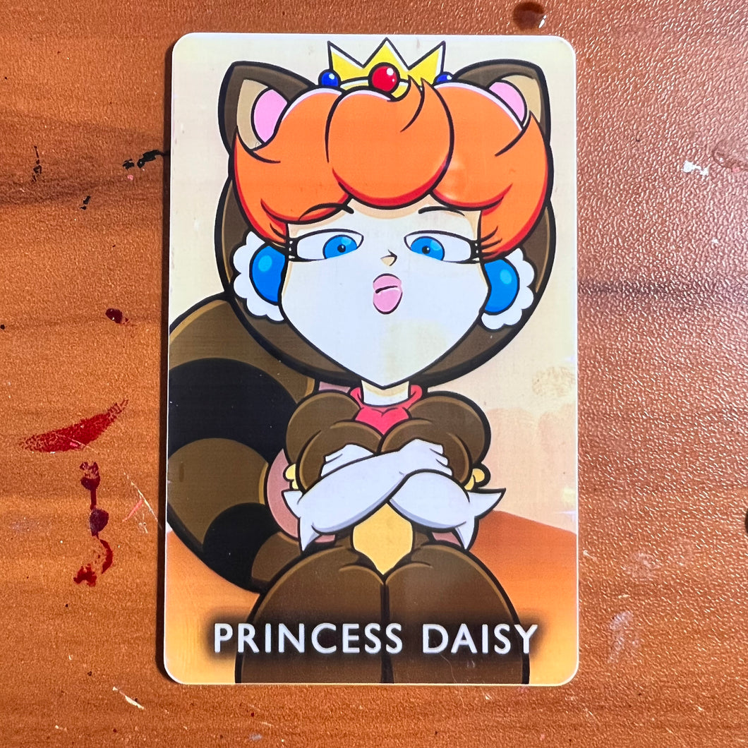 Disapproving Racoon Suit Daisy PVC amiibo card