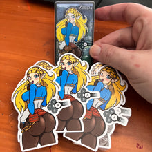 Load image into Gallery viewer, Asking Zelda To join you on a nice wholesome picnic date consisting of ONLY food and friendly chat PVC ART card
