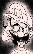 Load image into Gallery viewer, Luigie Nintendo x Tomie (Junji ito) inspired art amiibo card
